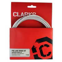 BPLUMEN  | Lanko brzdové 2 ks + bowden Clarks PRE-LUBE - sada stříbrná