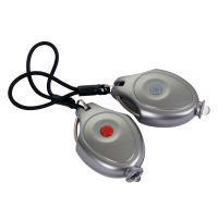 BPLUMEN | Sada osvětlení WOWOW - přední a zadní mini blikačka s elastickou šňůrkou - šedý set