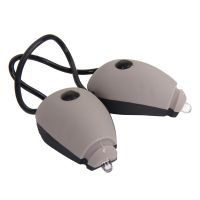 BPLUMEN | Sada osvětlení WOWOW - přední a zadní mini blikačka s elastickou šňůrkou - šedivý set