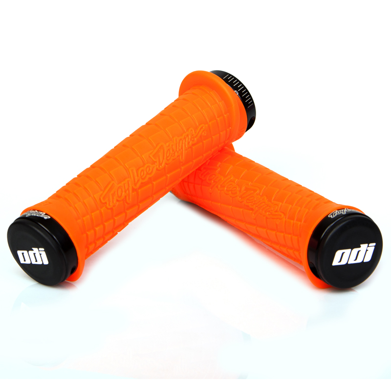 Gripy MTB ODI Troy Lee Designs Lock-On bonus pack oranžové