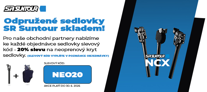 Odpružené sedlovky SR Suntour skladem